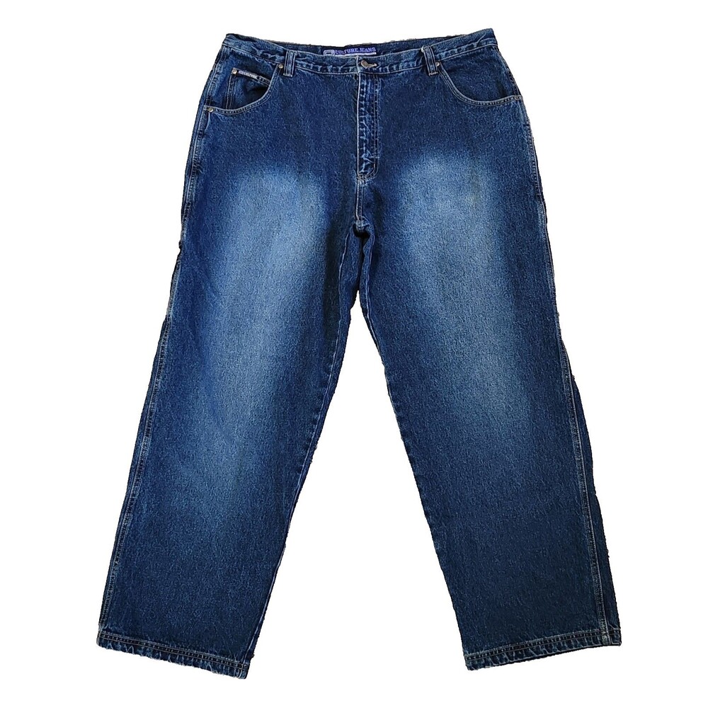 Vintage Y2K Culture Jeans Baggy Carpenter Denim Men's 42x32 Wide Leg Hip Hop
